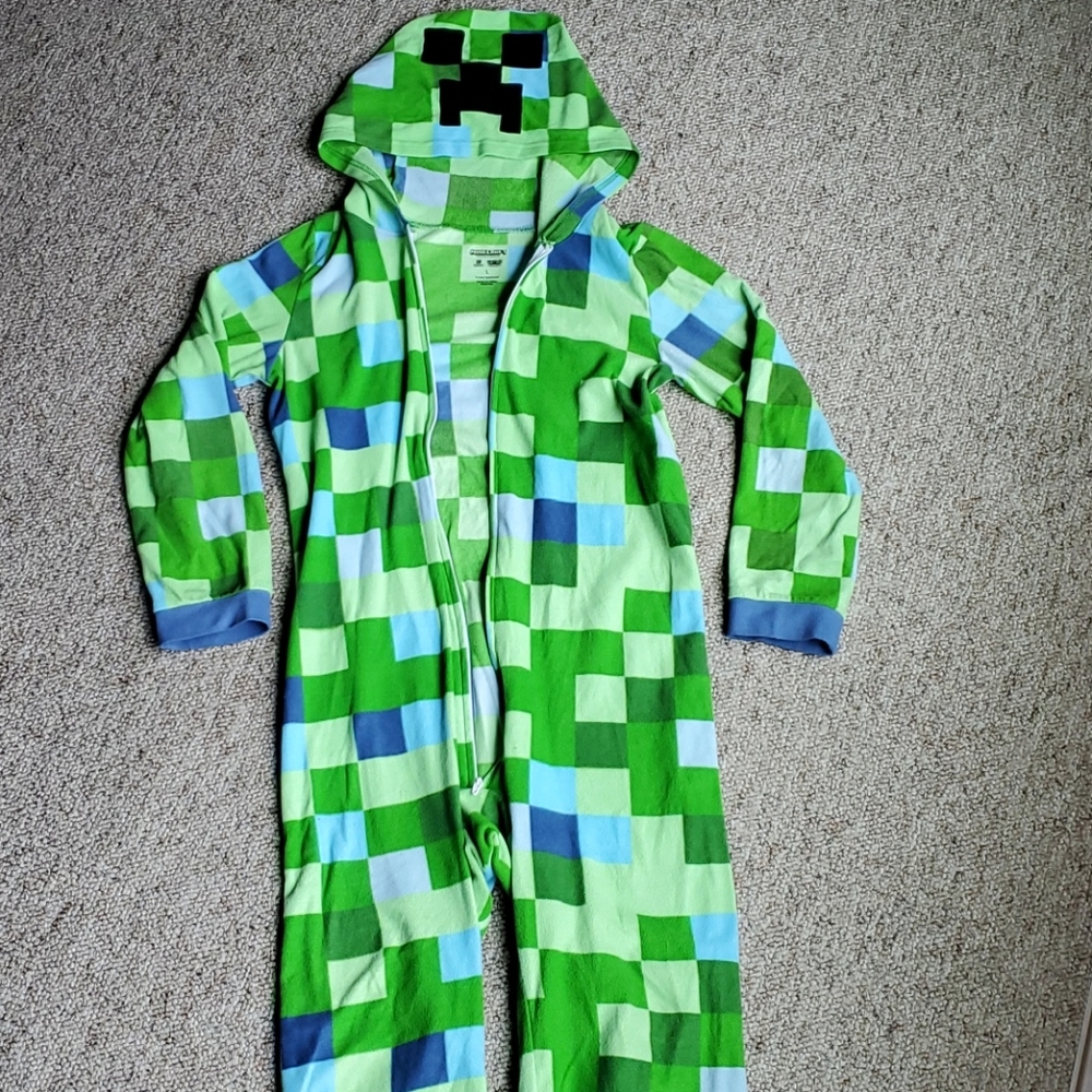Minecraft One-piece Pajamas